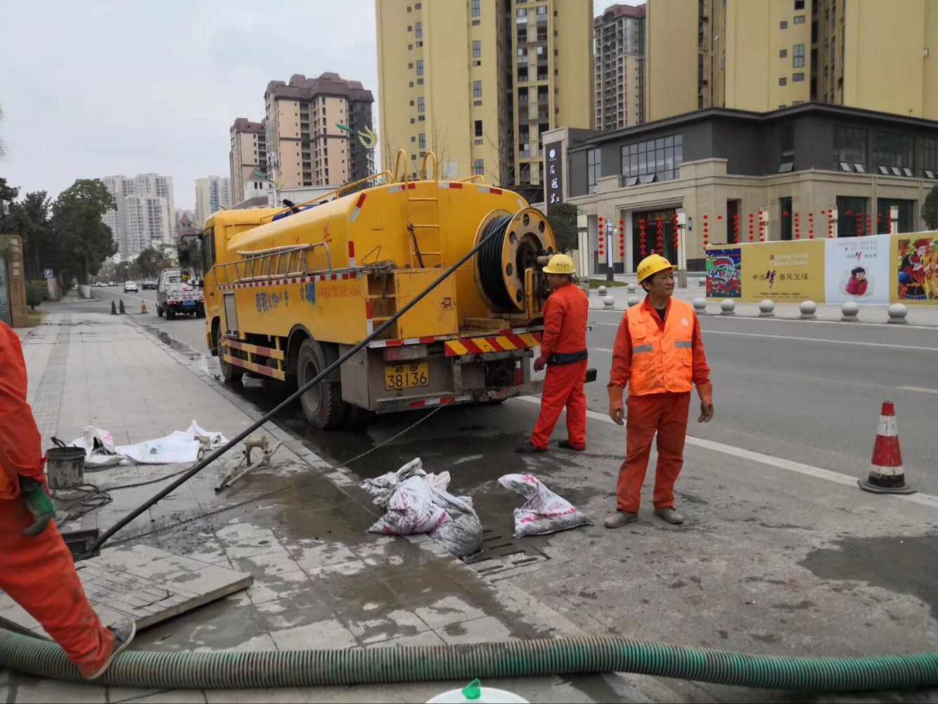 新泰排污管道清淤-管道清洗